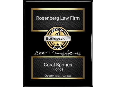BusinessRate Best Estate Planning Award 2025